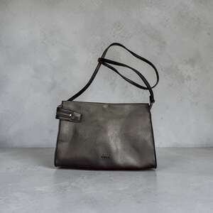 Vintage Matt & Nat Arta Vegan Leather Crossbody Clutch Bag Black